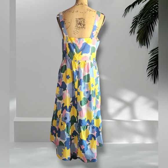 Modcloth Princess Highway Blossoms In The Breeze Tiered Midi Dress US 12 NWT - Picture 7 of 11